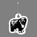 Zippy Clip - Old English Sheep Dog Tag W/ Clip Tab